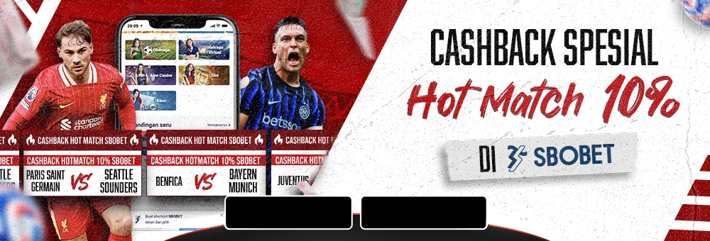 Cashback Hotmacth 10% di SBOBET